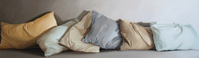 Pillows, 64 inches by 20 inches by Melissa Dominiak