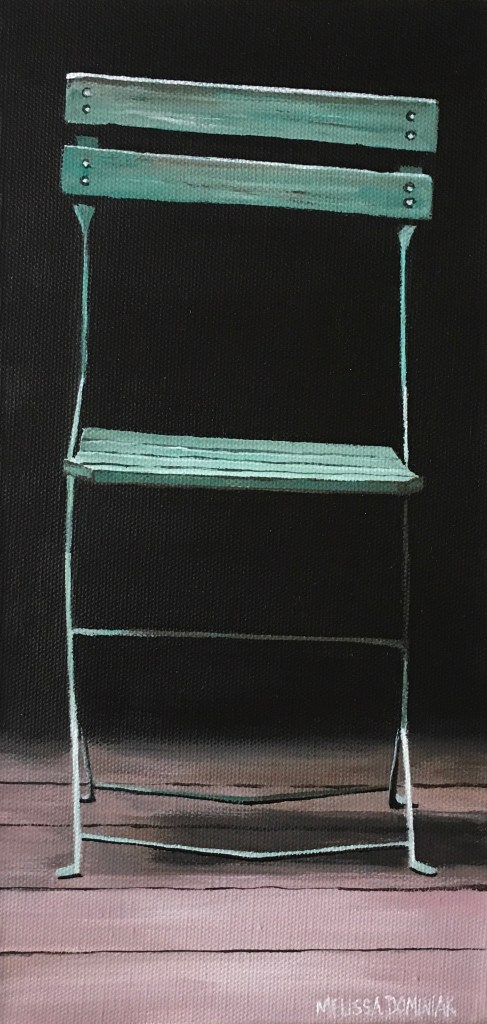 Green Chair. 6" x 12" $225