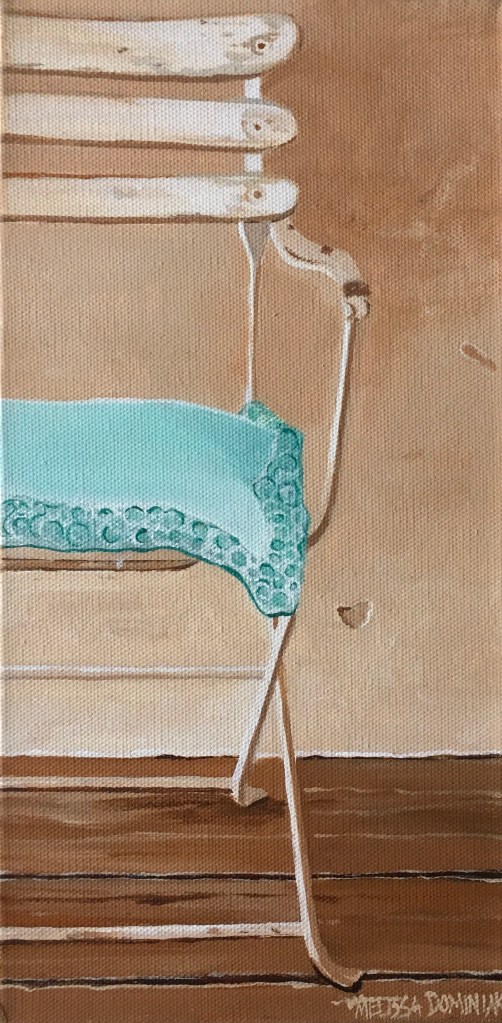 Metal Chair. 6" x 12" $225