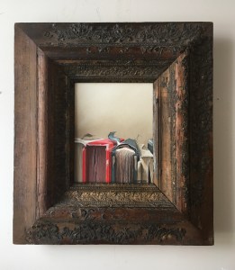 Row of Books 18"x20" with frame $425