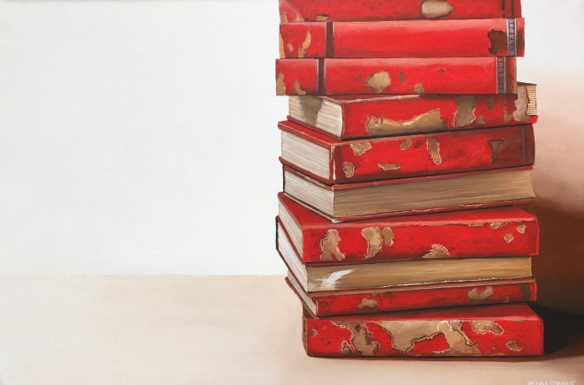 Red Books. 36”x24”. $2500.00