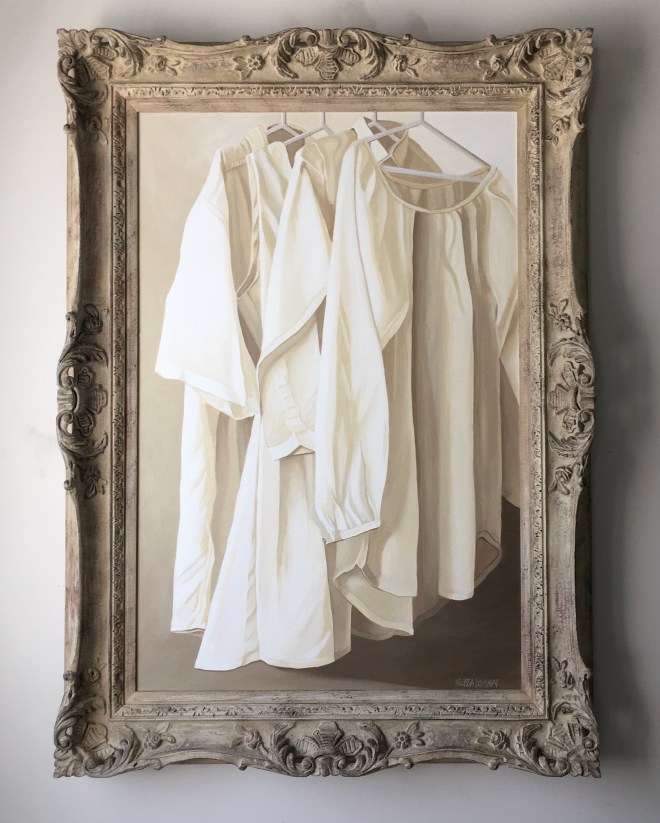 Hanging Shirts. 32" x 44" with frame. $3200.