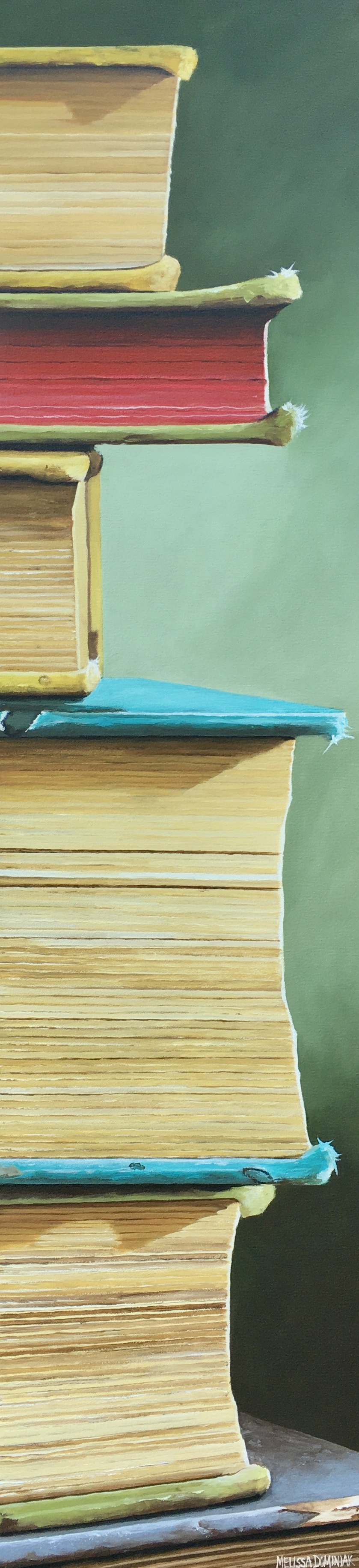 Book Stack Painting