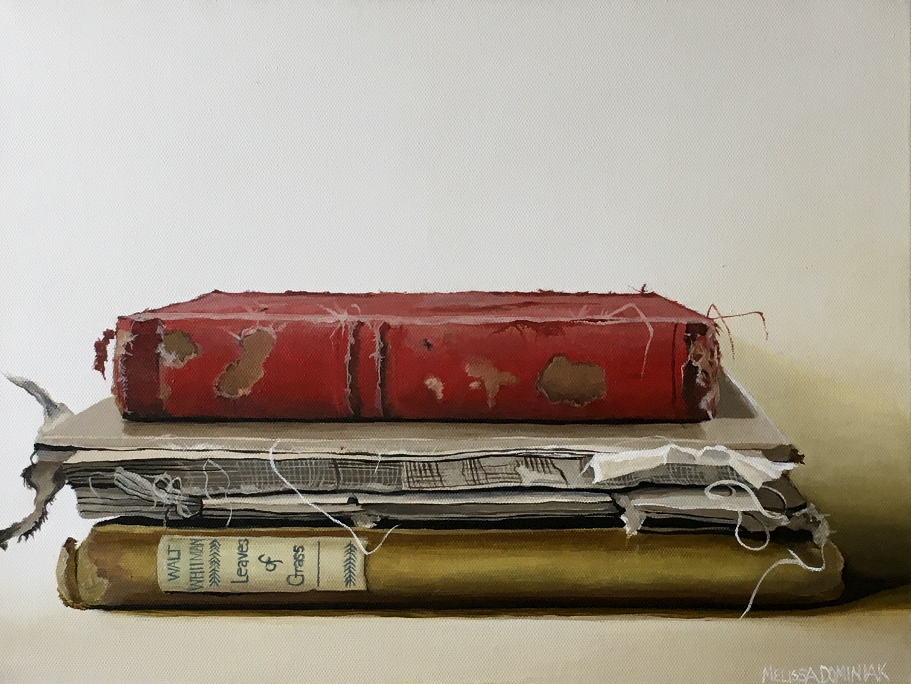 Three Old Books Painting